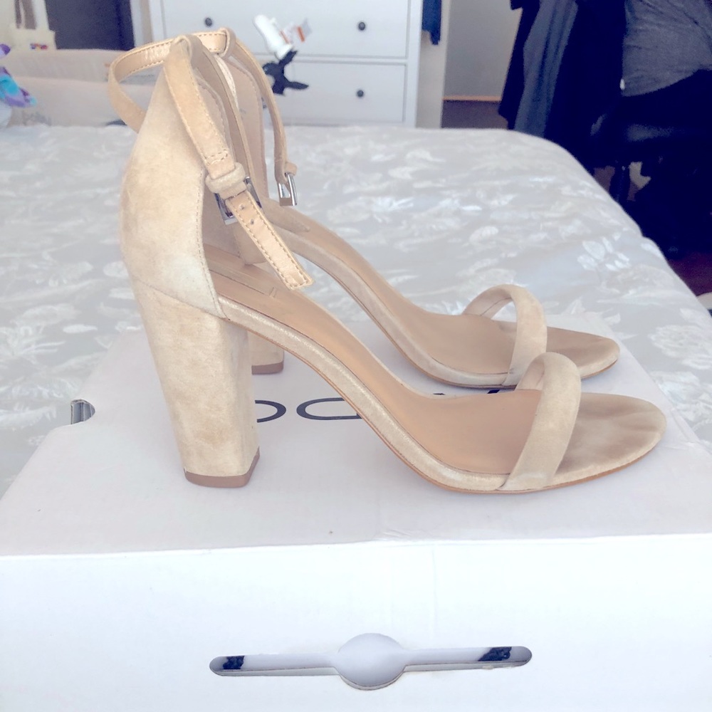 Aldo Cicci Beige Suede Strap Sandal